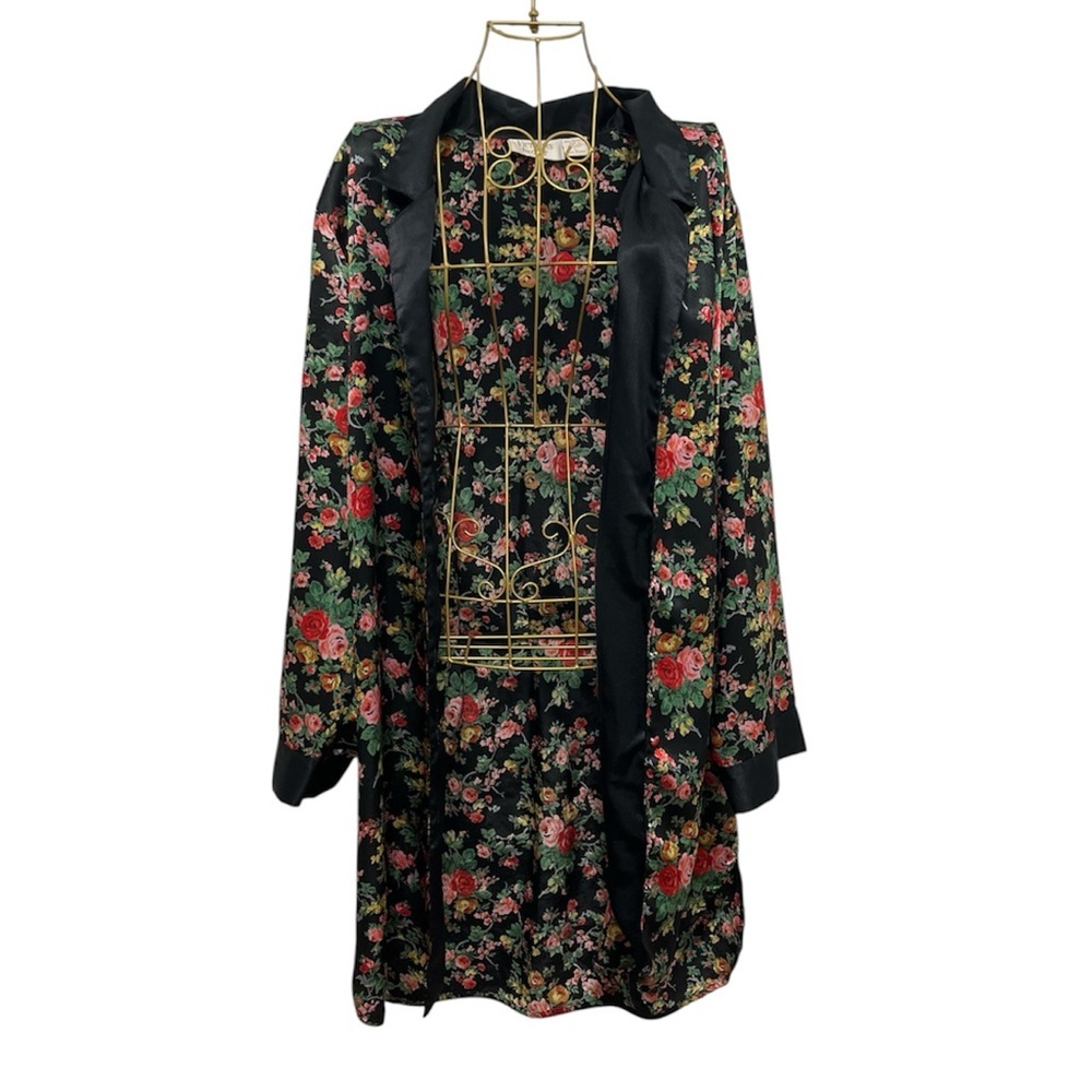 VICTORIA’S Secret Gold Label Vintage Floral Sleep Shirt  Nightgown / Kimono L
